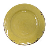 Gianna's Home 12 Piece Rustic Farmhouse Melamine Dinnerware Set, Service for 4 (Yellow) - Gianna's Home