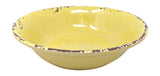 Gianna's Home 12 Piece Rustic Farmhouse Melamine Dinnerware Set, Service for 4 (Yellow) - Gianna's Home