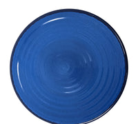 Gianna's Home 12 Piece Modern Melamine Heavyweight Plastic Dinnerware Set (Blue)